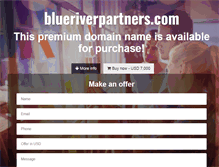 Tablet Screenshot of blueriverpartners.com